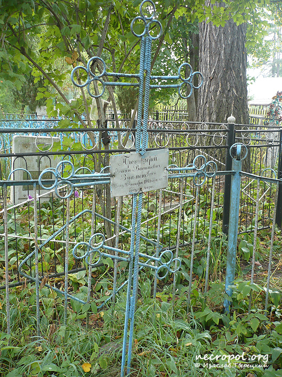 Могила протоиерея Иоанна Знаменского; фото Изяслава Тверецкого, август 2010 г.