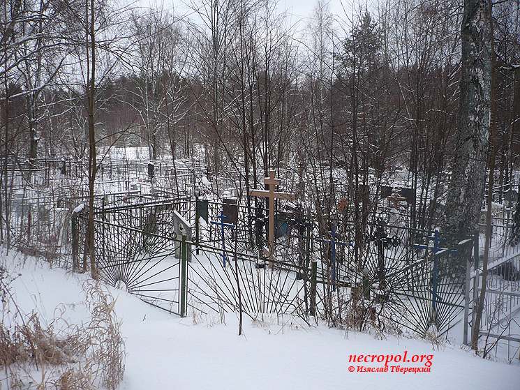 Вид кладбища села Сутоки; фото Изяслава Тверецкого, январь 2012 г.