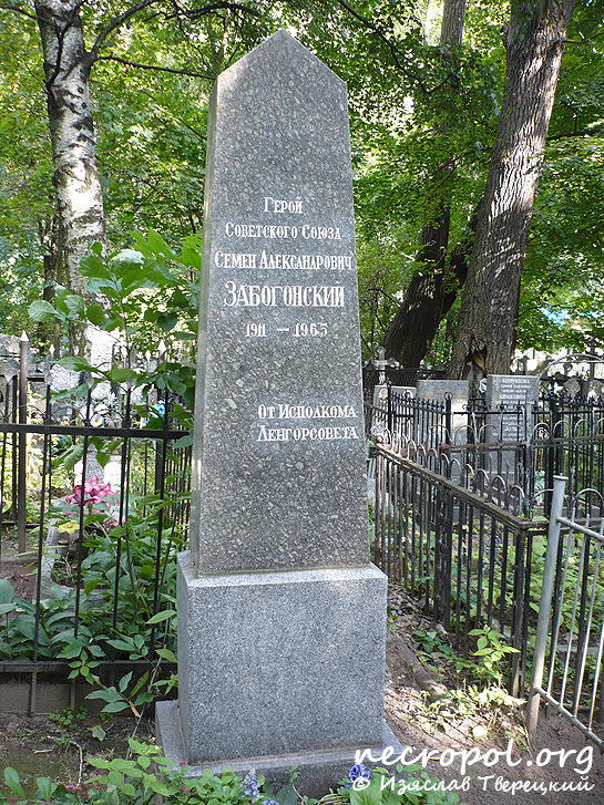 Могила Героя Советского Союза Семёна Александровича Забогонского; фото Изяслава Тверецкого, 2009 год