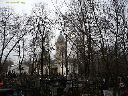 Вид Калитниковского кладбища в г. Москва; фото Изяслава Тверецкого, ноябрь 2009 г.