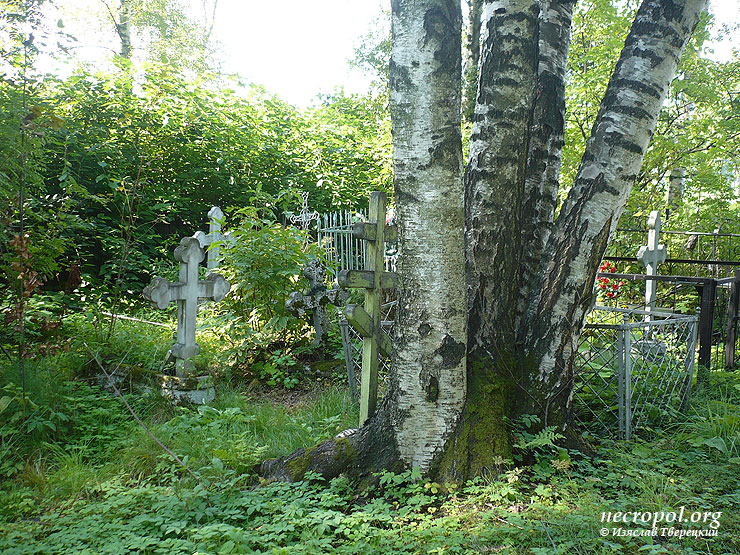 Вид наиболее старого участка кладбища, захораниваемого с 1939 г.; фото Изяслава Тверецкого, сентябрь 2010 г.