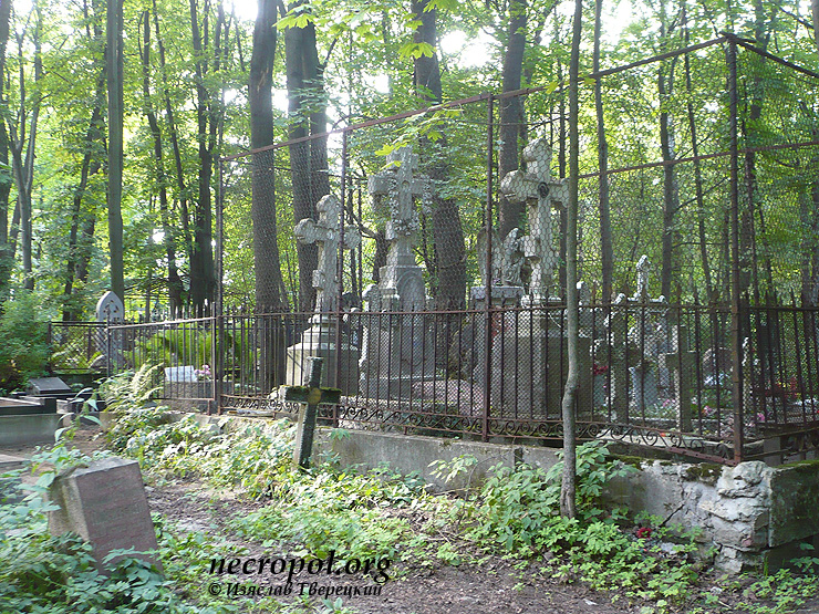 Вид Смоленского православного кладбища в городе Санкт-Петербург; фото Изяслава Тверецкого, 2010/2011 гг.
