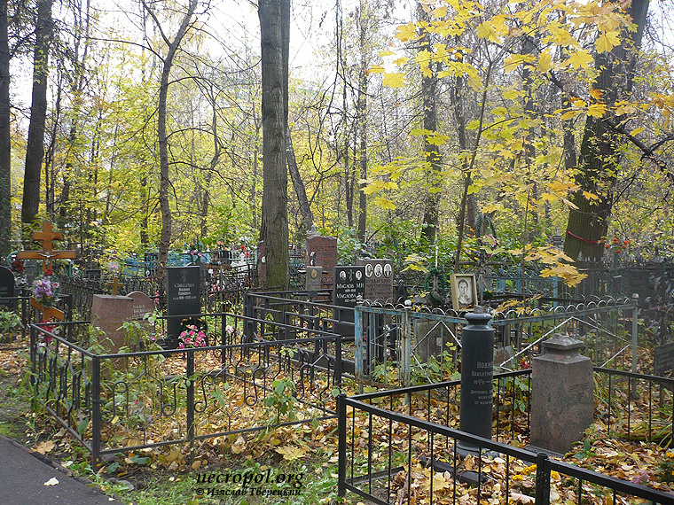Вид Измайловского кладбища; фото Изяслава Тверецкого, октябрь 2011 г.