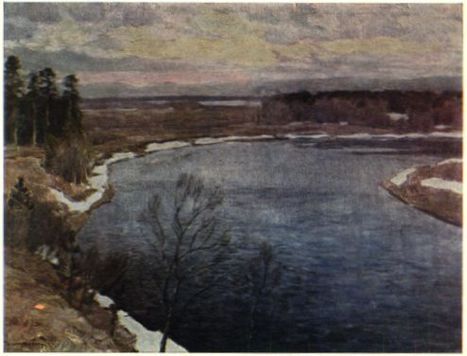 Картина «Лёд прошёл», 1930 г., Государственная Третьяковская галерея