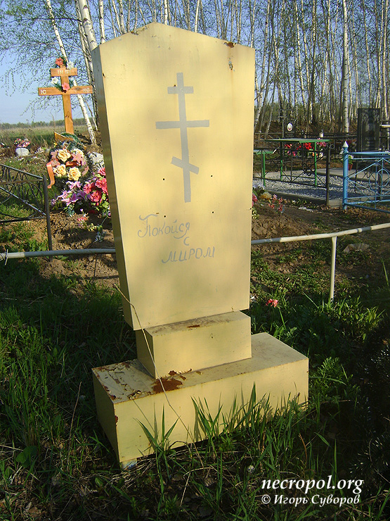 Интересная могила на Новоселковском кладбище; фото Игоря Суворова; май 2011 г.