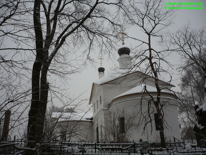 Церковь митрополита Алексия Московского, что в с. Середниково, вид с кладбища; фото Изяслава Тверецкого, 20 января 2009 г.